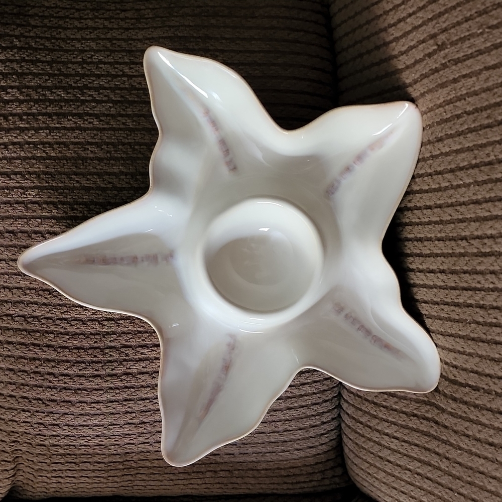 Sonoma LIFE & Style Ceramic Nautical Starfish Platter